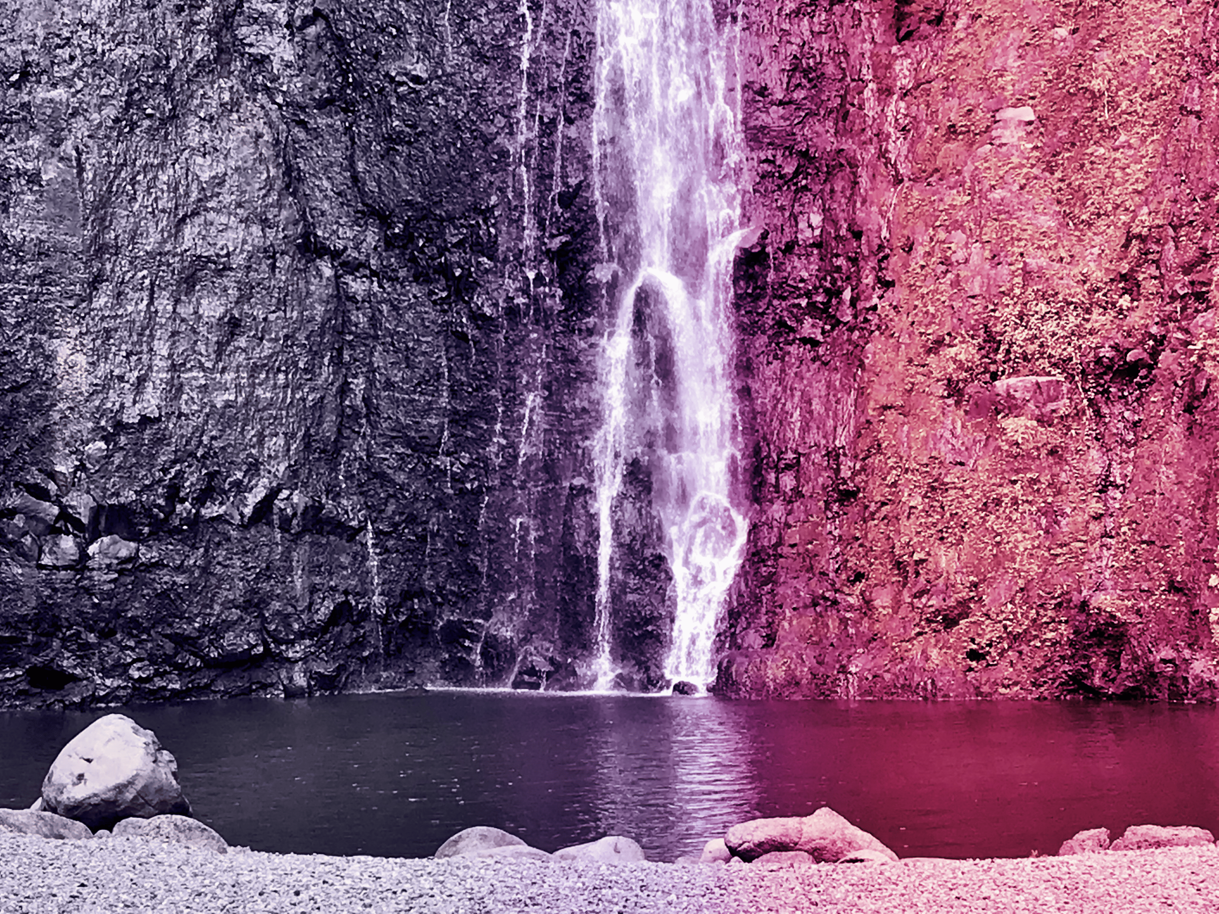 une cascade de tahiti