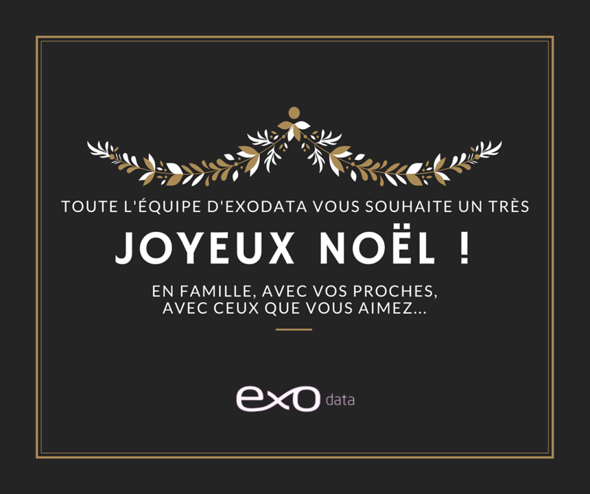 Toute l'équipe d'Exodata vous souhaite un Joyeux Noel